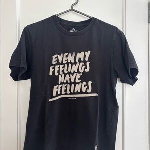 Uniqlo Black Short Sleeve Tee with Graphic Print